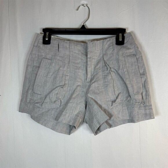 Banana Republic Pants - Banana Republic Shorts Womens Gray Utility Cargo Cuffed Hem Martin Fit Size 4